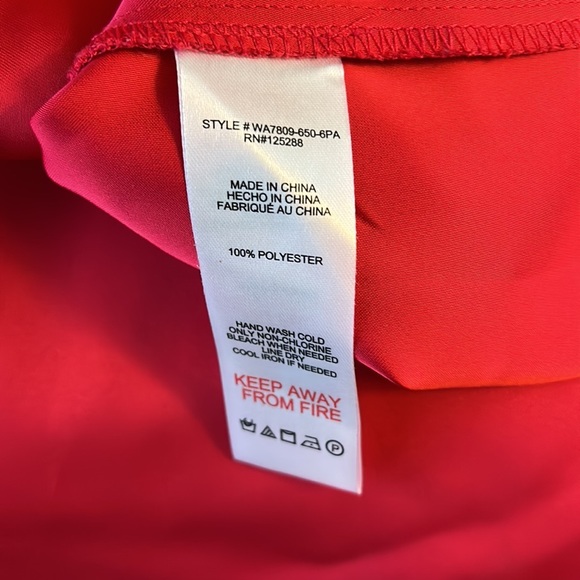 Jason Wu Red Satin Oversized Button Down Blouse - S - Picture 10 of 10